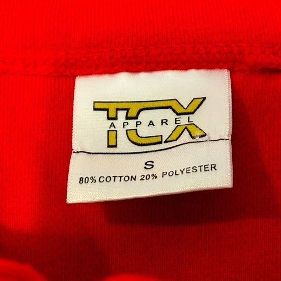 TCX University of Maryland Terrapins Red & Wheat Full Zip Vest Size Small - Picture 5 of 7